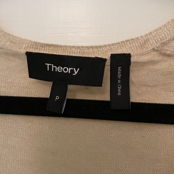 Theory gold linen blend top. Size P - Picture 4 of 4